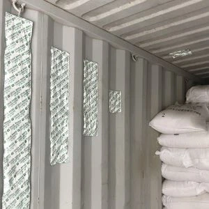 Fuktabsorberande torkmedel för mjölkpulver